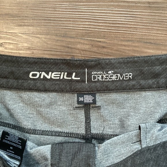O'neill Men's Classic Walking Casual Chino Shorts Size 36 Gray Cargo Pocket - Picture 4 of 12